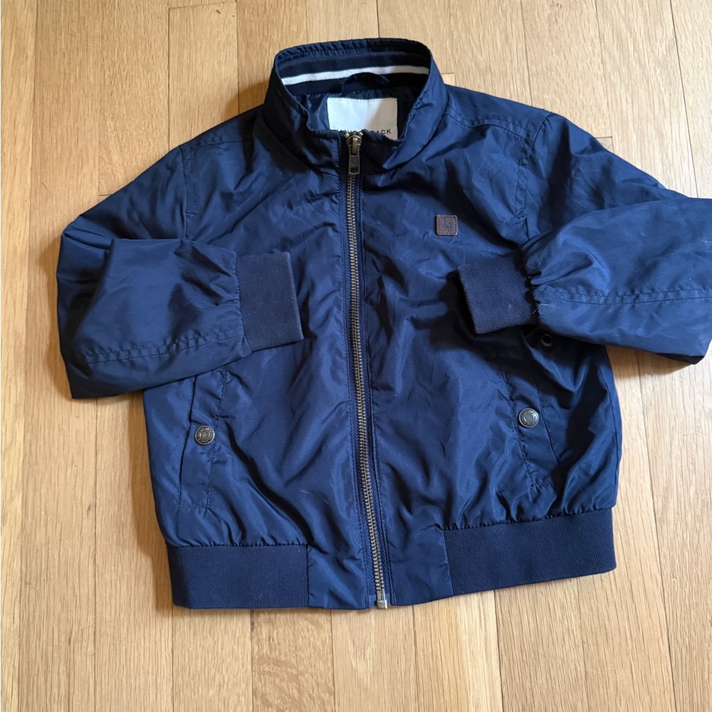 Toddler Janie and Jack Classic Navy Bomber windbreaker